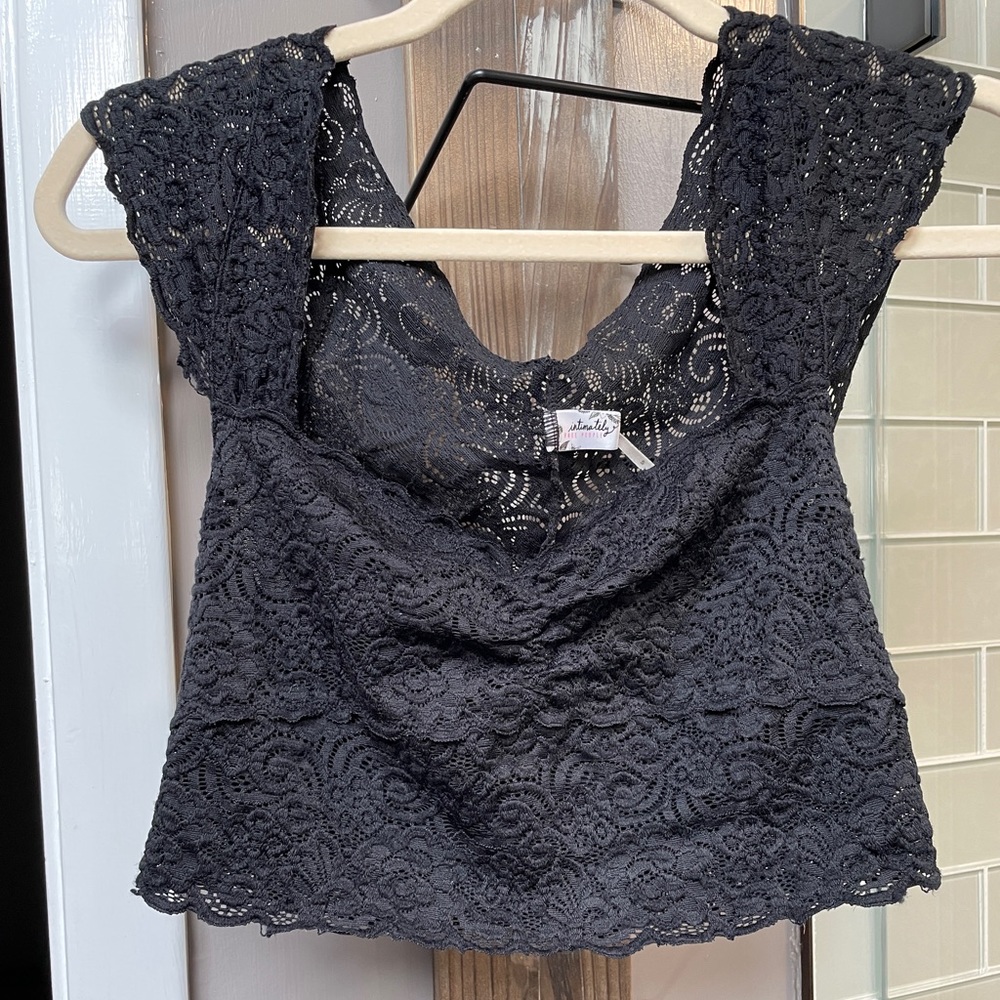 Free People Intimately lace crop top size S